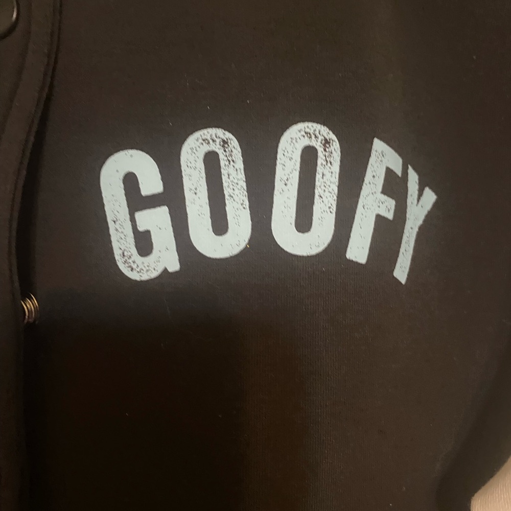 Disney Black and White Goofy Space Patch Varsity Jacket - Picture 4 of 11